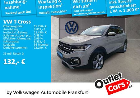 VW T-Cross Volkswagen 1.0 TSI Style Navi LED Scheinwerfer Spur