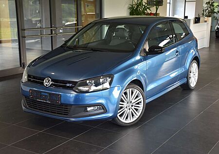 VW Polo Volkswagen 1.4 TSI BlueGT"SPORTLENKRAD"TEILLEDER"ALU"KLIMA"