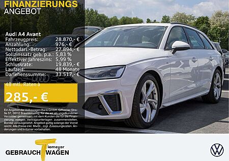 Audi A4 40 TFSI Q S LINE NAVI PDC DAB GRA