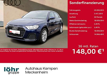 Audi A1 Sportback 25 TFSI S tronic VC PDC SHZ 3J ASG