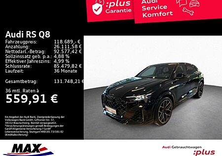 Audi RS Q8 RSQ8 HD MATRIX+LUFT+AHK+WABEN+PANO+B&O+HUD+VCP+