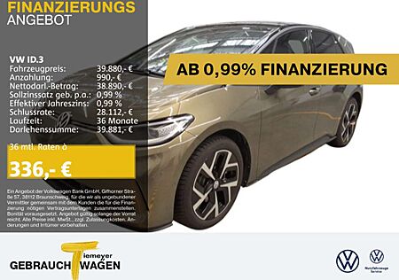 VW ID.3 Volkswagen PRO S WÄRMEPUMPE IQ.LIGHT BEATS KAMERA