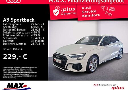 Audi A3 45 TFSI e S LINE+LED+B&O+SMARTPHONE