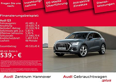 Audi Q3 advanced 35 TFSI AHK LED Navi Teilleder ACC
