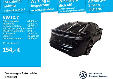 VW ID.7 Volkswagen Pro IQ.Light Navi ACC Rückfahrkamera LaneAs