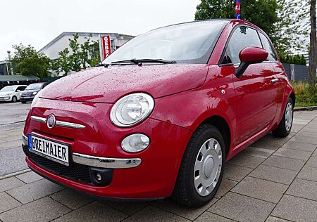 Fiat 500 CABRIO*TÜV+SERVICE NEU*1.HAND*101PS*KLIMA*8-F B
