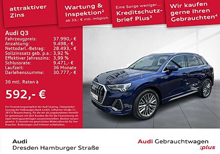 Audi Q3 35 TDI S line LED AHZV virtual cockpit DAB