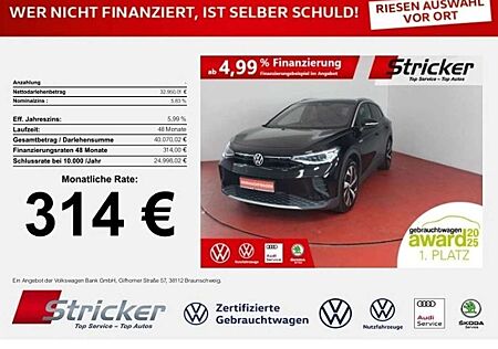 VW ID.4 Volkswagen Pro Performance 150/77 314,-ohne Anzahlung Navi I