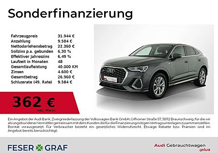 Audi Q3 Sportback 40 TDI qu S Line Ext Leder,Navi,LED