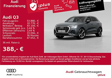 Audi Q3 45 TFSI qu. *2x S line*PANO*AHK*MATRIX*8fach*