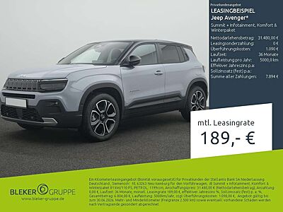 Jeep Avenger Summit + Infotainment, Komfort & Winterpaket