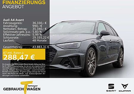 Audi A4 40 TFSI Q 2x S LINE LM19 KAMERA NAVI+ V