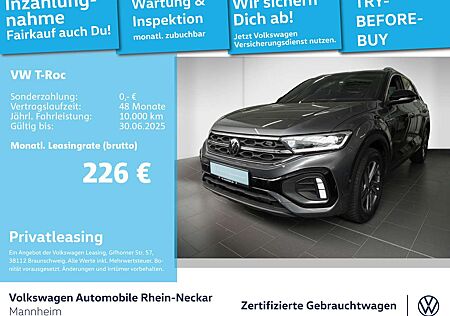 VW T-Roc Volkswagen 2.0 TDI R-Line AHK Navi Kamera LED-Plus uv