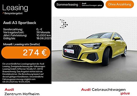 Audi A3 40 TFSIe S line S tro*LED*Virtual*N