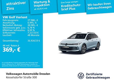 VW Golf Variant Volkswagen Golf VIII Variant 1.5 TSI Goal ACC Kamera LED