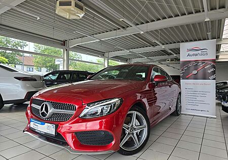 Mercedes-Benz C 180 Coupe AMG Line Ledersitze "HYAZINTHROT"