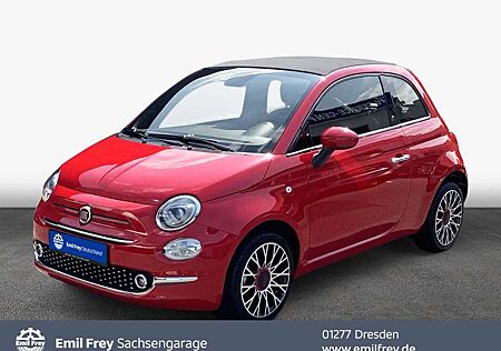 Fiat 500 C 1.0 GSE Hybrid RED el. Faltdach Navi Klimaau
