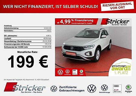 VW T-Roc Volkswagen Life 1.5 TSI DSG 199,-ohne Anzahlung Navi AHK Sit