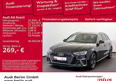 Audi A4 S line 35 TFSI S tr. RFK LED NAVI ACC