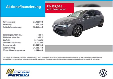 VW Golf Volkswagen VIII 8 1,5 l eTSI EDITION 50 Jahre DSG AHK, KLIM