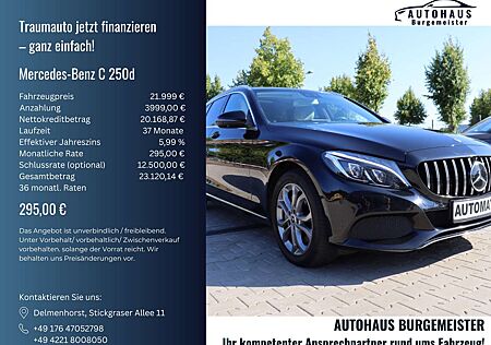 Mercedes-Benz C 250 *Pano*360-Kam*ACC*Spurhalte*LED*Leder*Burmester*