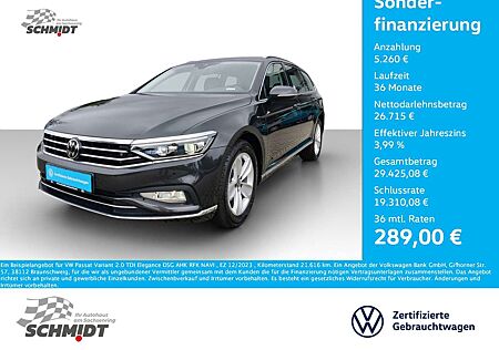 VW Passat Variant Volkswagen 2.0 TDI Elegance DSG AHK RFK NAVI