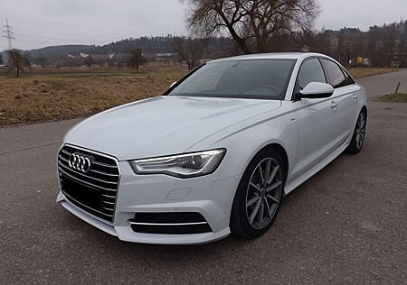 Audi A6 2.0TDi S-Line,Perlweiß,8xAlu,Voll.,KD+TÜVneu