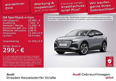 Audi Q4 e-tron gebraucht kaufen Audi Q4 e-tron 40 150 kW