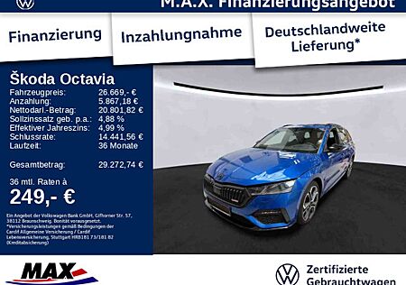Skoda Octavia Combi RS iV 1.4 eTSI MATRIX+PANO+NAV+HUD