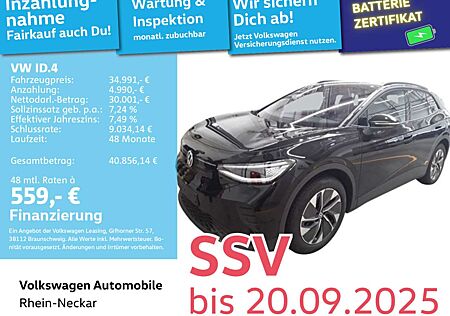 VW ID.4 Volkswagen Pure 125kW GAR2030 Navi PDC LED uvm