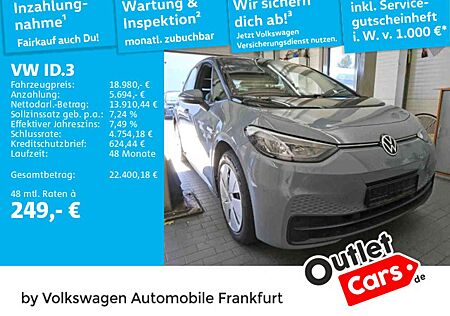 VW ID.3 Volkswagen Pure Performance Navi Sprachbedienung Spurh