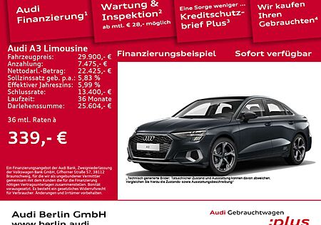 Audi A3 35 TFSI advanced edition one S tr.