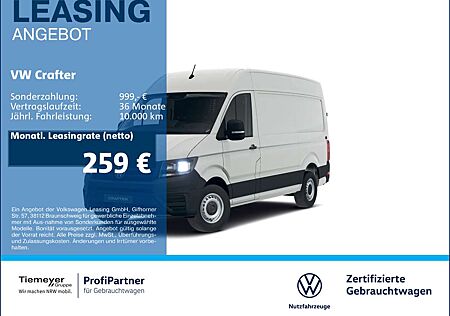 Volkswagen Crafter 35 Kasten MR HD 3-SITZE NAVI 270°TÜREN