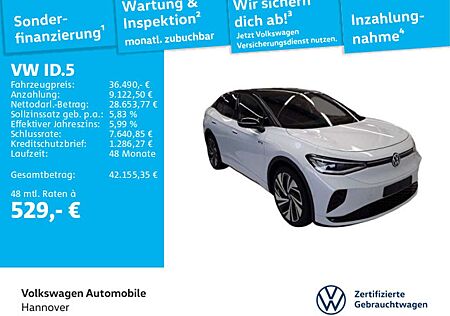 VW ID.5 Volkswagen GTX Navi Pano Kamera HUD ACC LED SHZ PDC