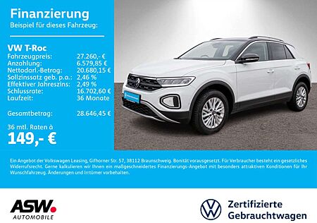 VW T-Roc Volkswagen Life 1.5TSI LED Navi Stdhzg ACC PDC SHZ VC
