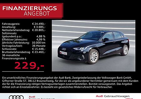 Audi A3 Sportback 30 TFSI S tronic NAVI virtual+ Kam.
