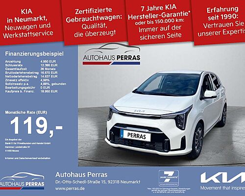 Kia Picanto 1.2  Spirit Navi Carplay Rükfahrkamera, Lenkradhei
