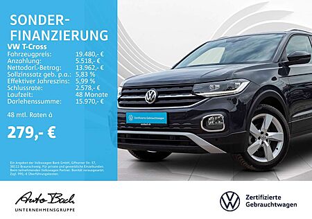 VW T-Cross Volkswagen Style 1.0 TSI OPF DSG Navi LED EPH Clima