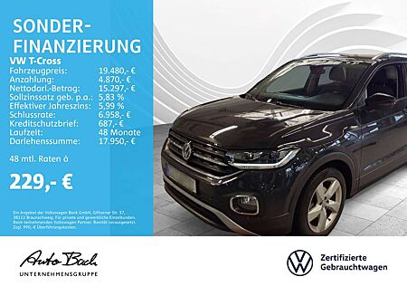 VW T-Cross Volkswagen Style 1.0 TSI OPF DSG Navi LED EPH Clima