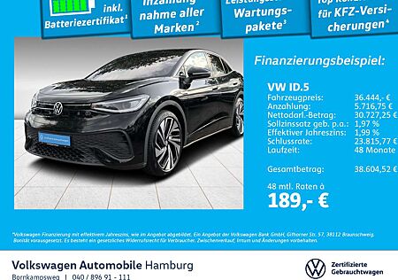 VW ID.5 Volkswagen Pro Performance AHK Navi LED Area View