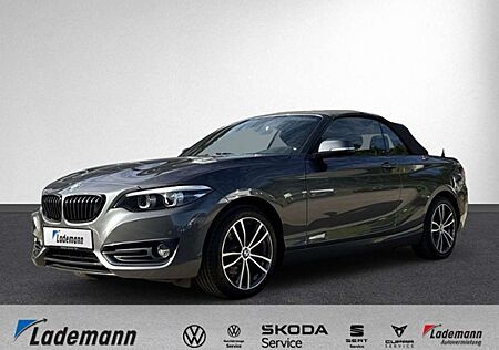 BMW 218 i Sport Line LED+NAVI+AHK+GRA+PARKHILFE+SIHZ