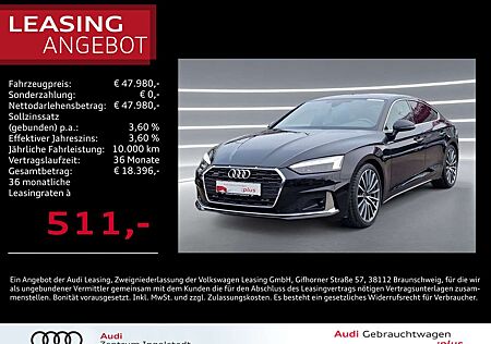 Audi A5 Sportback 40 TDI qu S line MATRIX 19" Advanced