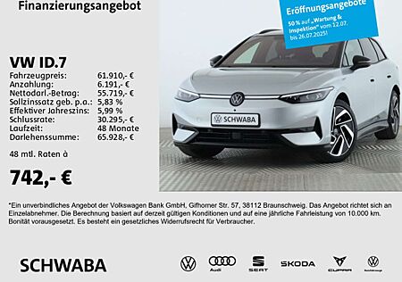VW ID.7 Volkswagen Tourer Pro S 91 kW/h *Wärmep.*PANO*AHK*20"*
