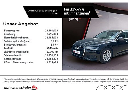 Audi A6 Avant 40 2.0 TDI S-tronic AHK ACC Navi LED RFK St