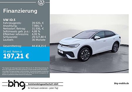 VW ID.5 Volkswagen Pro mit Infotainment-Paket *PANO*ACC*DYNAMI