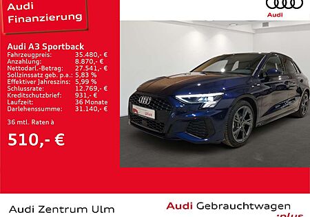 Audi A3 S line 30 TDI S tronic AHK NAV+ LED