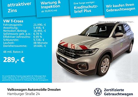 VW T-Cross Volkswagen Style 1.0 TSI LED KAMERA APP NAVI TRAVEL