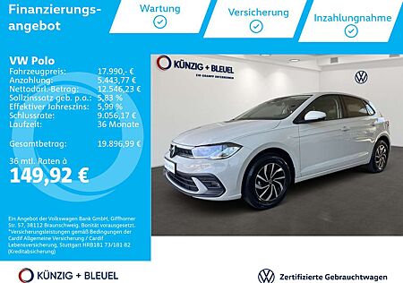 VW Polo Volkswagen Life 1.0 TSI LED LaneAssist PDC GRB