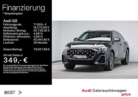 Audi Q8 50 TDI quattro S-LINE AHK*PANO*LUFT*21ZOLL*HU