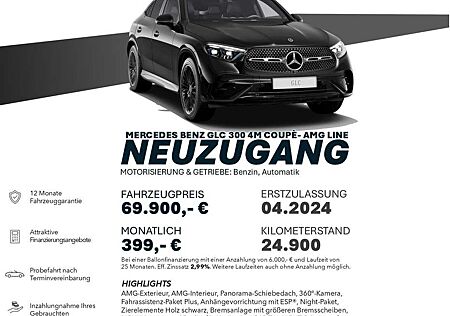 Mercedes-Benz GLC 300 4MATIC 4M Cp./AMG-LINE/PANO/DISTRO+